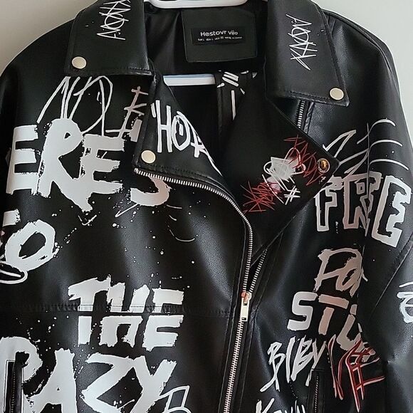 Balenciaga style Biker jacket unisex - Picture 3 of 8